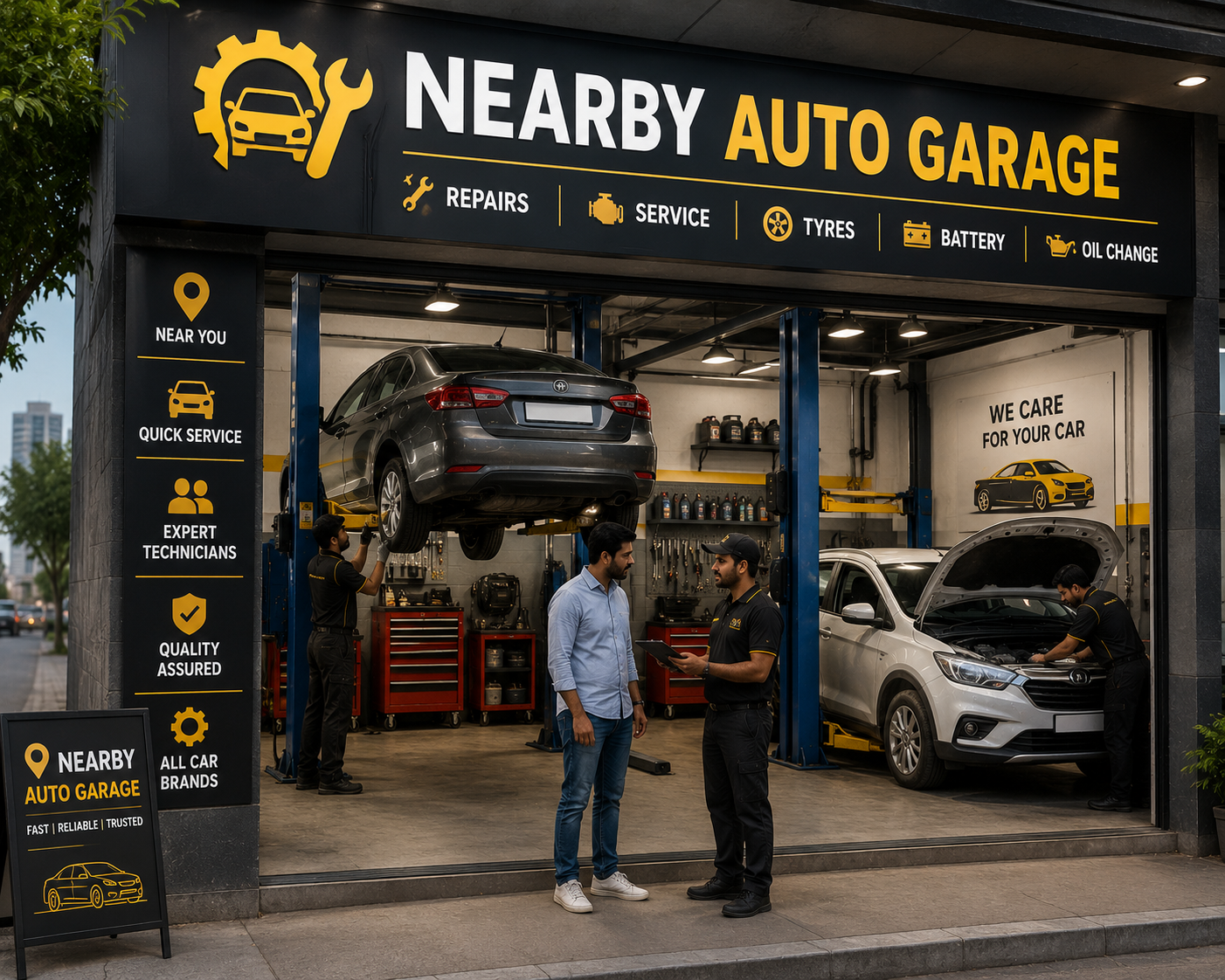 Nearby Auto Garage Support in Gurgaon